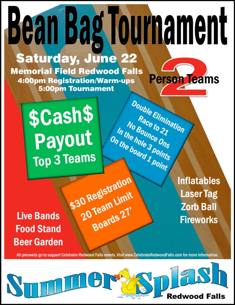 Bean Bag Tournament Celebrate Redwood Falls in Redwood Falls MN