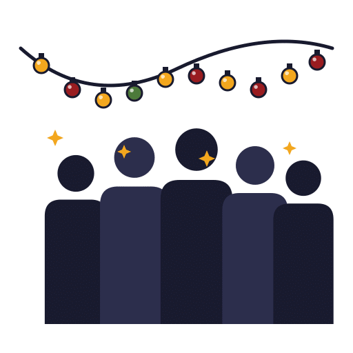 festive crowd